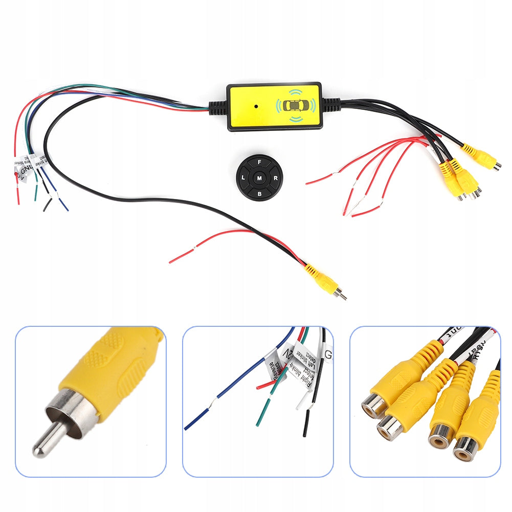 Smart Car Video Converter 4 Input 1 Switch