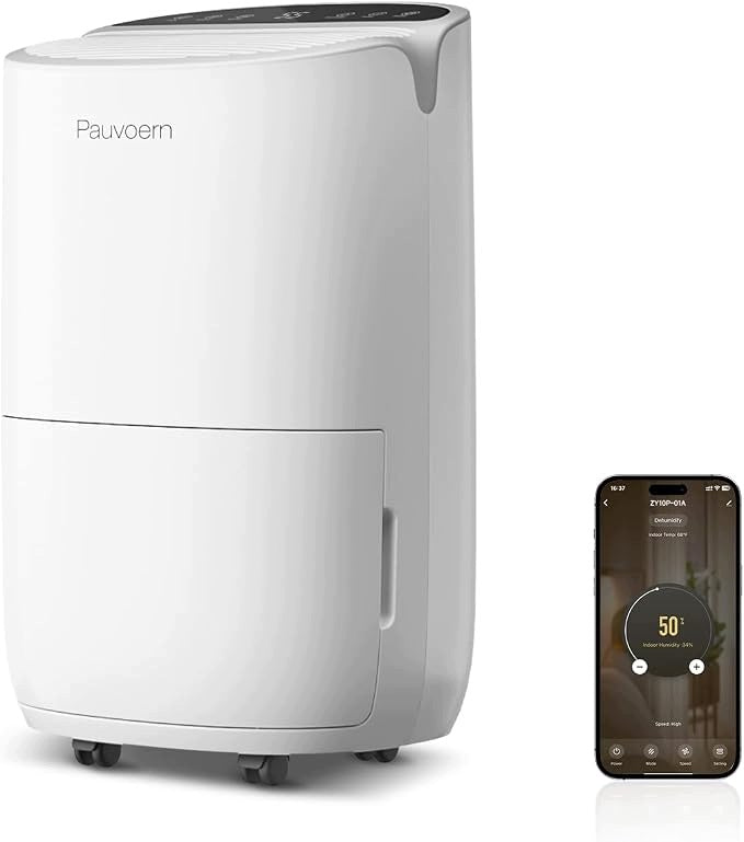 Smart Dehumidifier for Home and Basement, 37 dB, Ultra Quiet