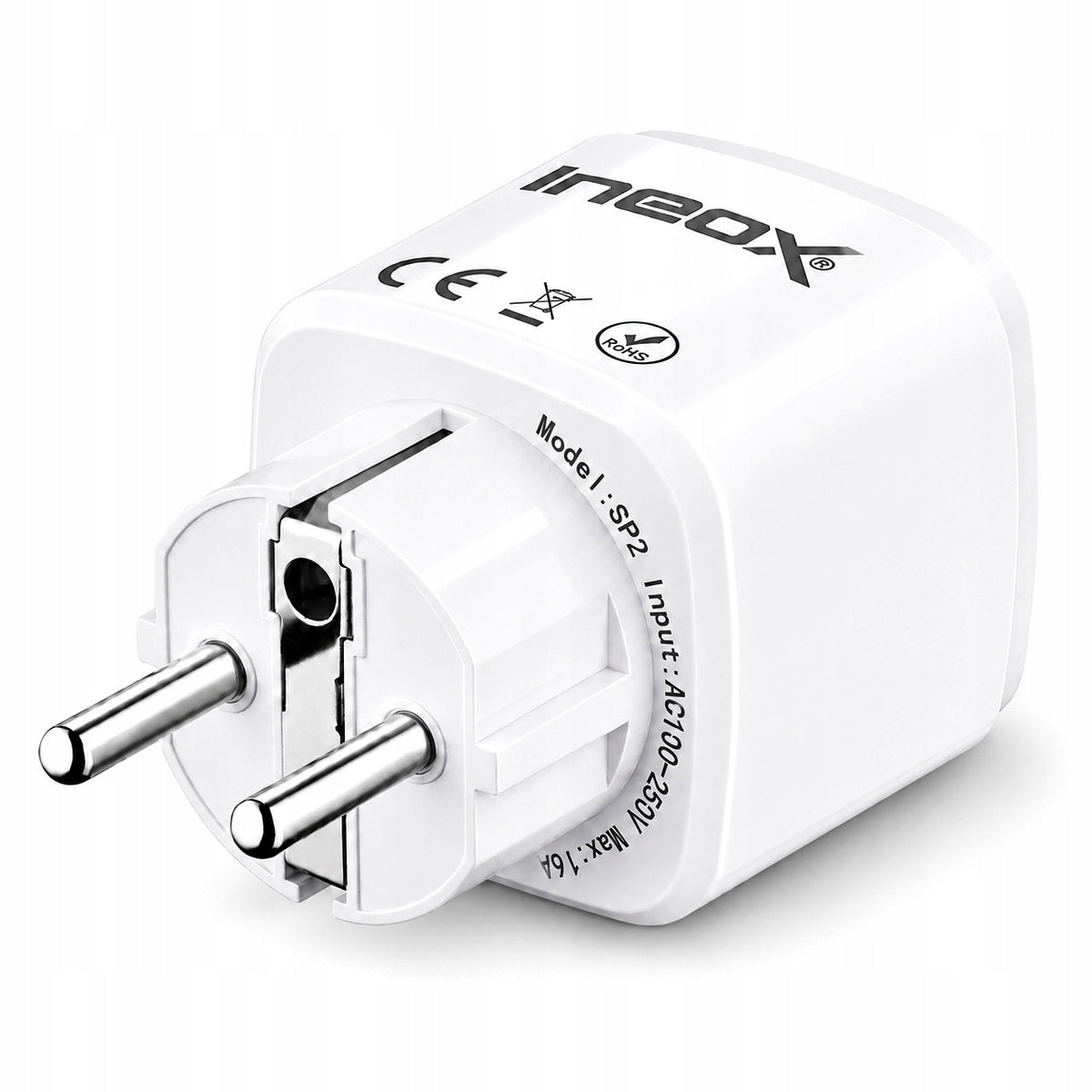 Smart Plug WiFi Socket Grounding Wattmeter Astronomical Mode Ineox SP2 Packaging status original