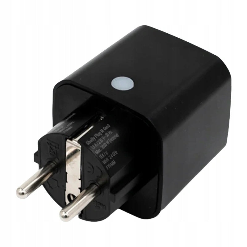 Smart Shelly Plug M Gen3 WiFi Bluetooth Matter 3000W Black Manufacturer code PlugPMGen3B