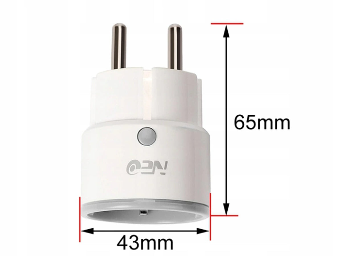 Smart Socket TUYA WIFI Smart 16A MEASUREMENT Manufacturer code SB106