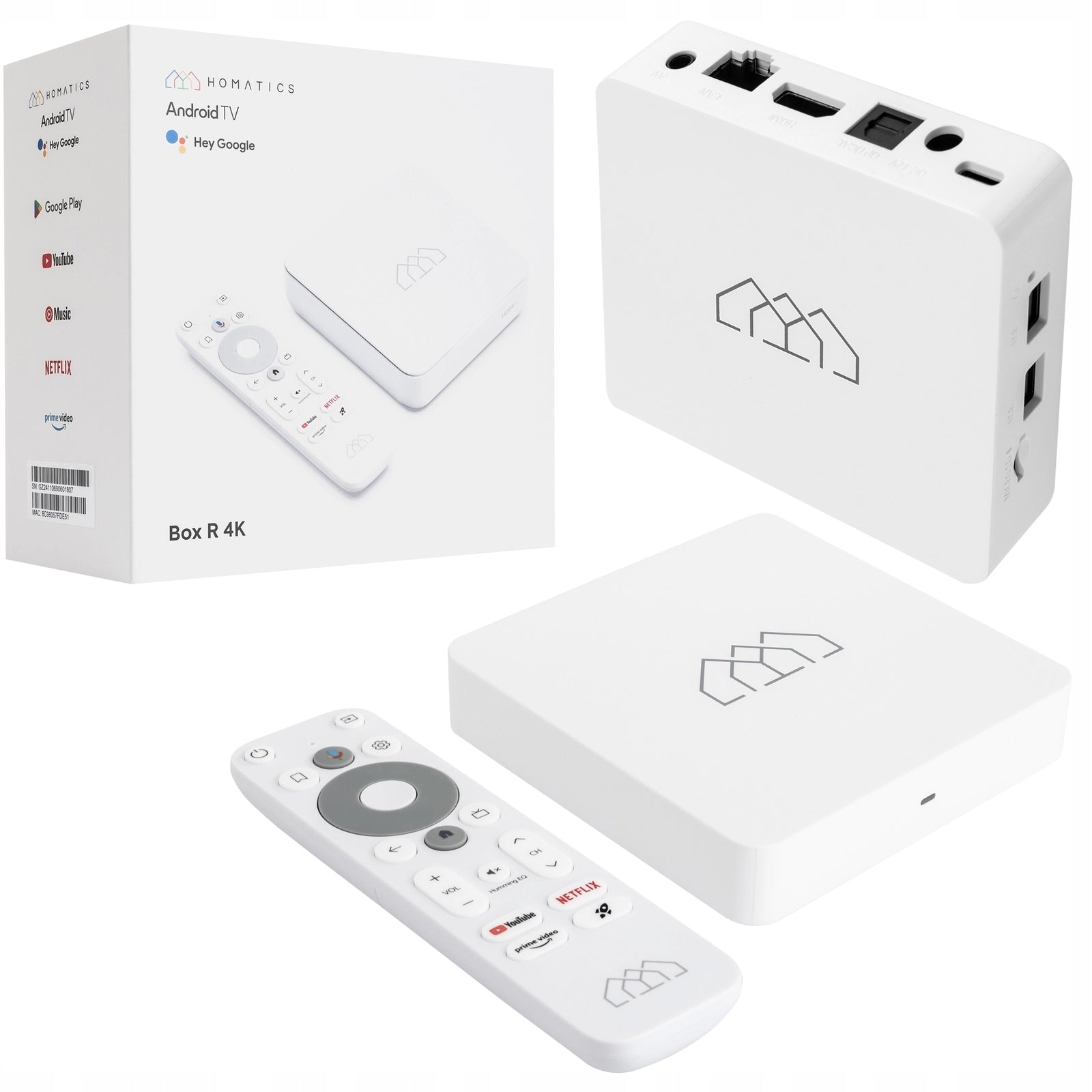 Smart TV Android 12 Homatics Box R 4K Ultra HD 32GB Doby Atmos Bluetooth