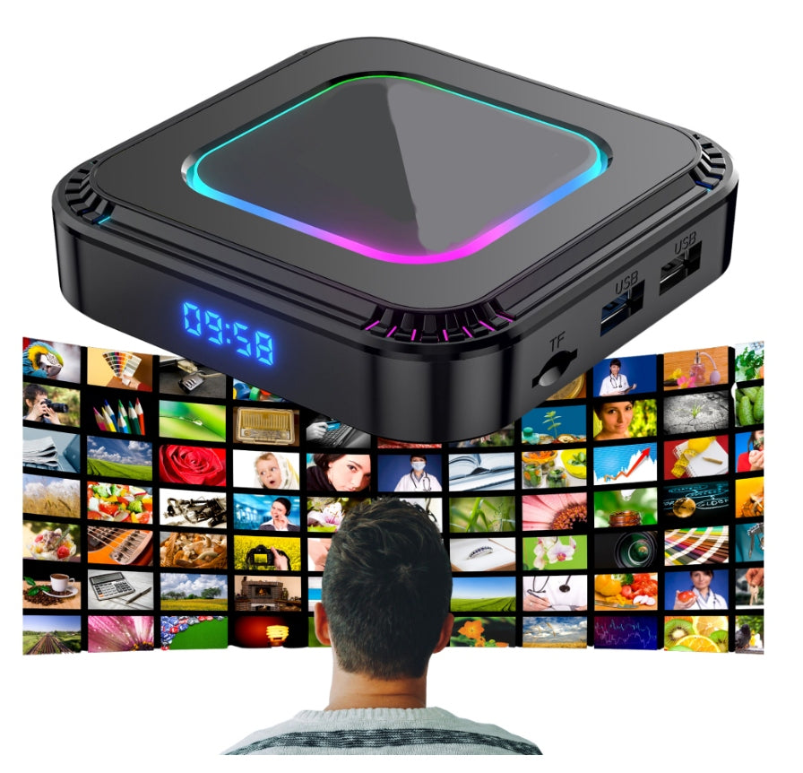 Smart TV Box Android 13 4K 8K WiFi 6 Bluetooth 5 Media Streaming Packaging status original