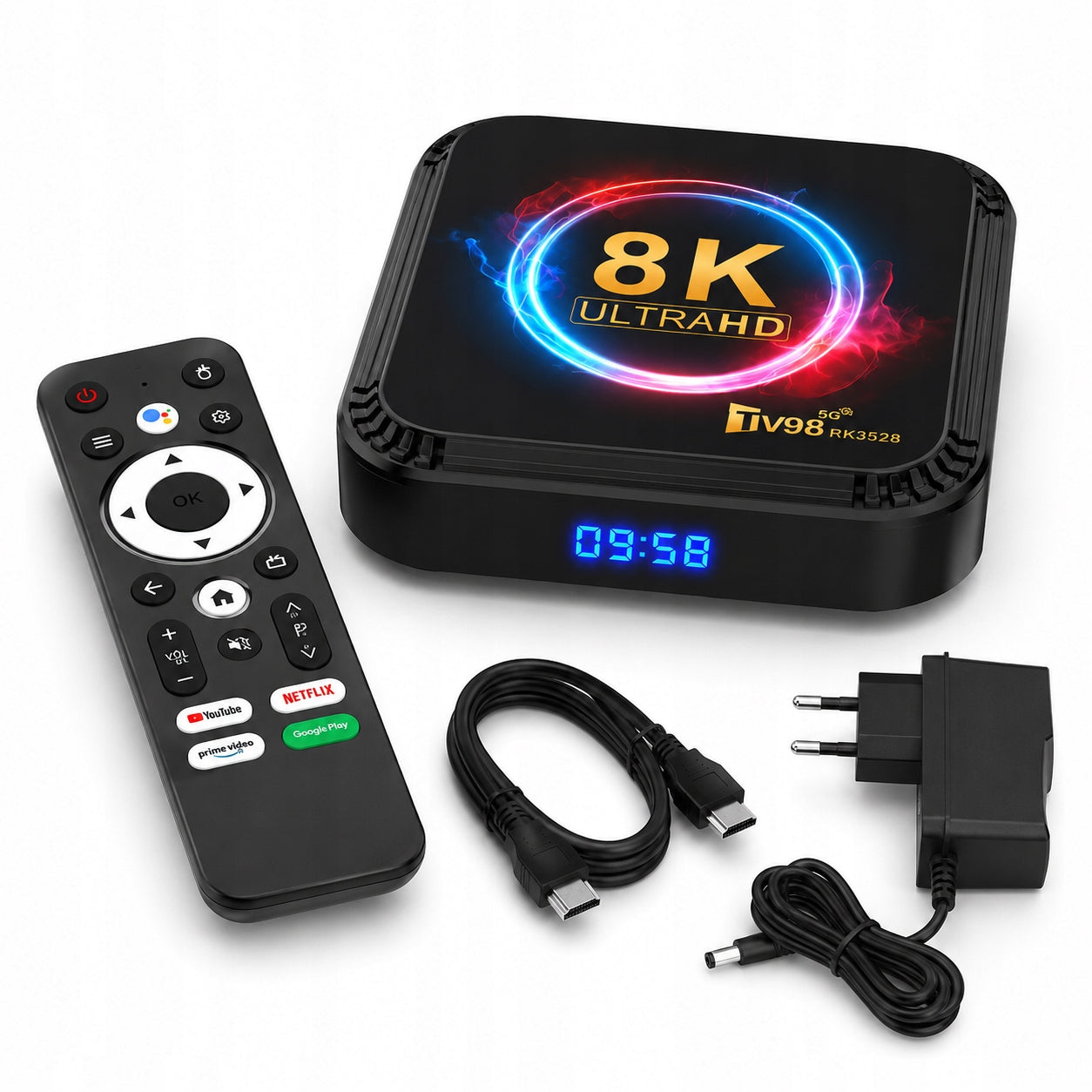 Smart TV Box Android 13 8K WiFi 6 Bluetooth 2/16GB Media Player