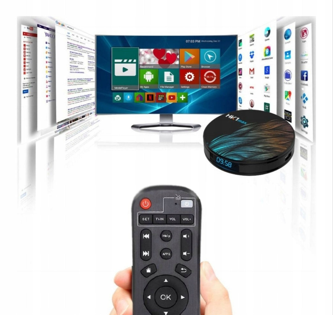 Smart TV Box HK1 MAX 4/64 GB Media player Promotion Packaging status original