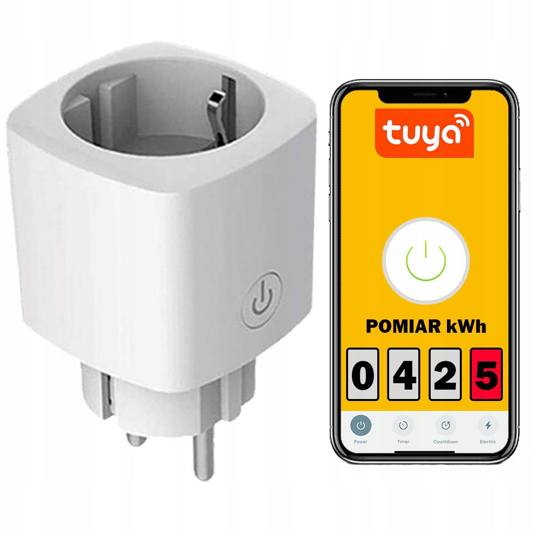 Smart WIFI outlet TUYA SMART 16A MEASUREMENT