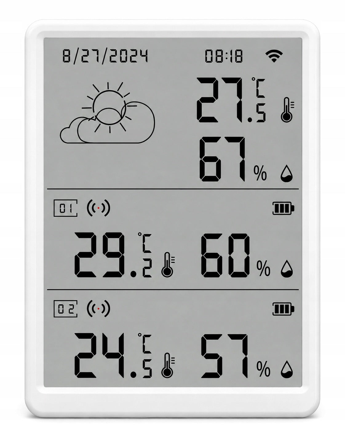 Smart Weather Station Outdoor Sensors Indoor WiFi TUYA Smart Packaging status original