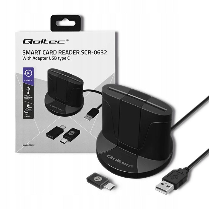 Smart chip ID card reader SCR-0632 | USB Type-C