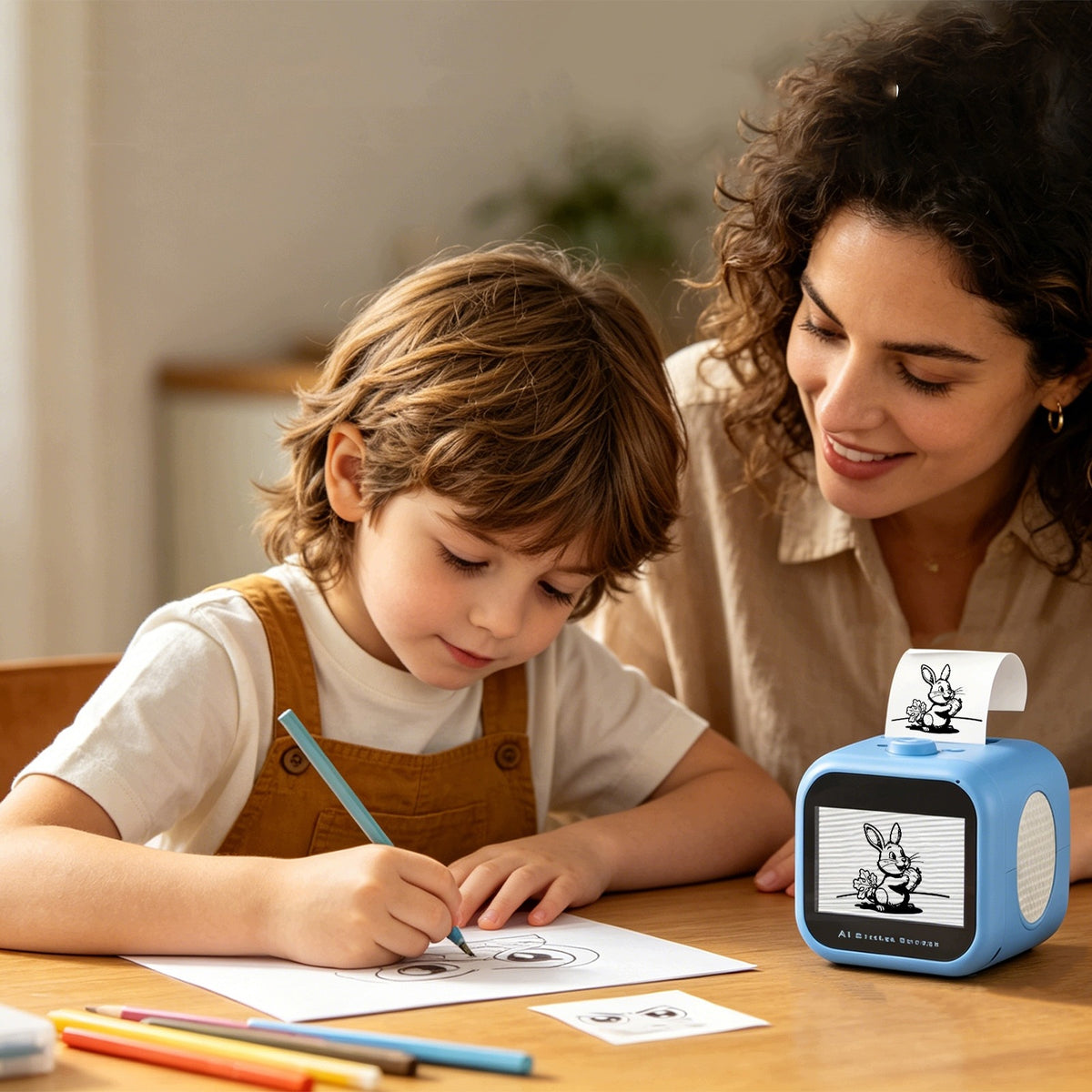 Smart epupil z aplikacją mobilną – gry, misje i opieka niebieski Packaging status original