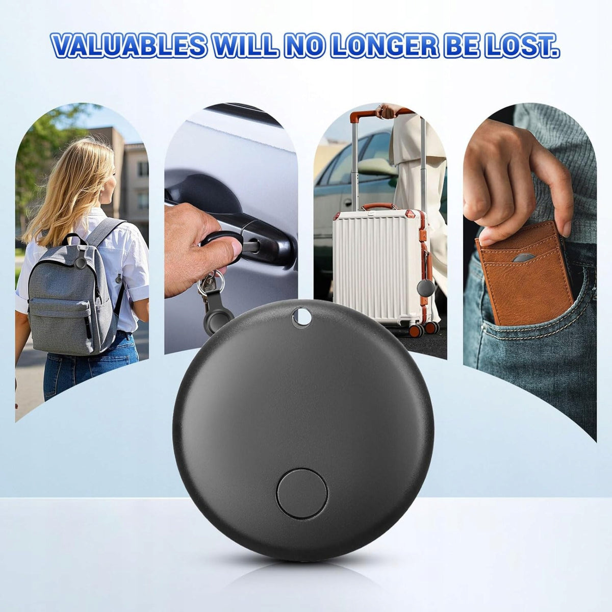 Smart locator for Android and Apple makes a sound ringing Manufacturer code Elo