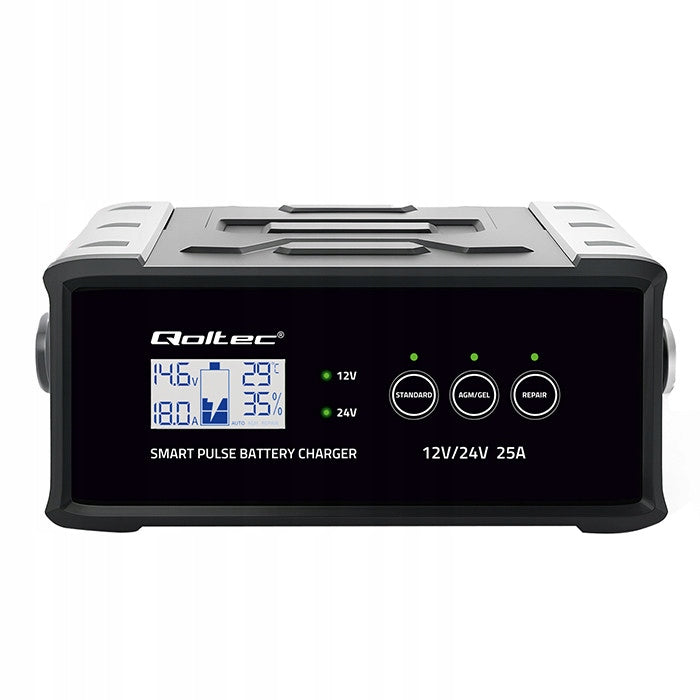 Smart microprocessor charger Qoltec for AGM/GEL/ battery
