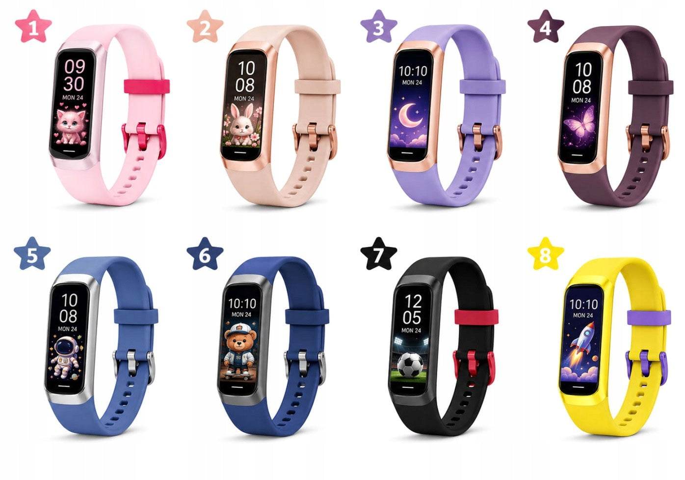Smartwatch Children Rubicon RNCF05 Kids COLORS AMOLED Pulse Steps Packaging status original