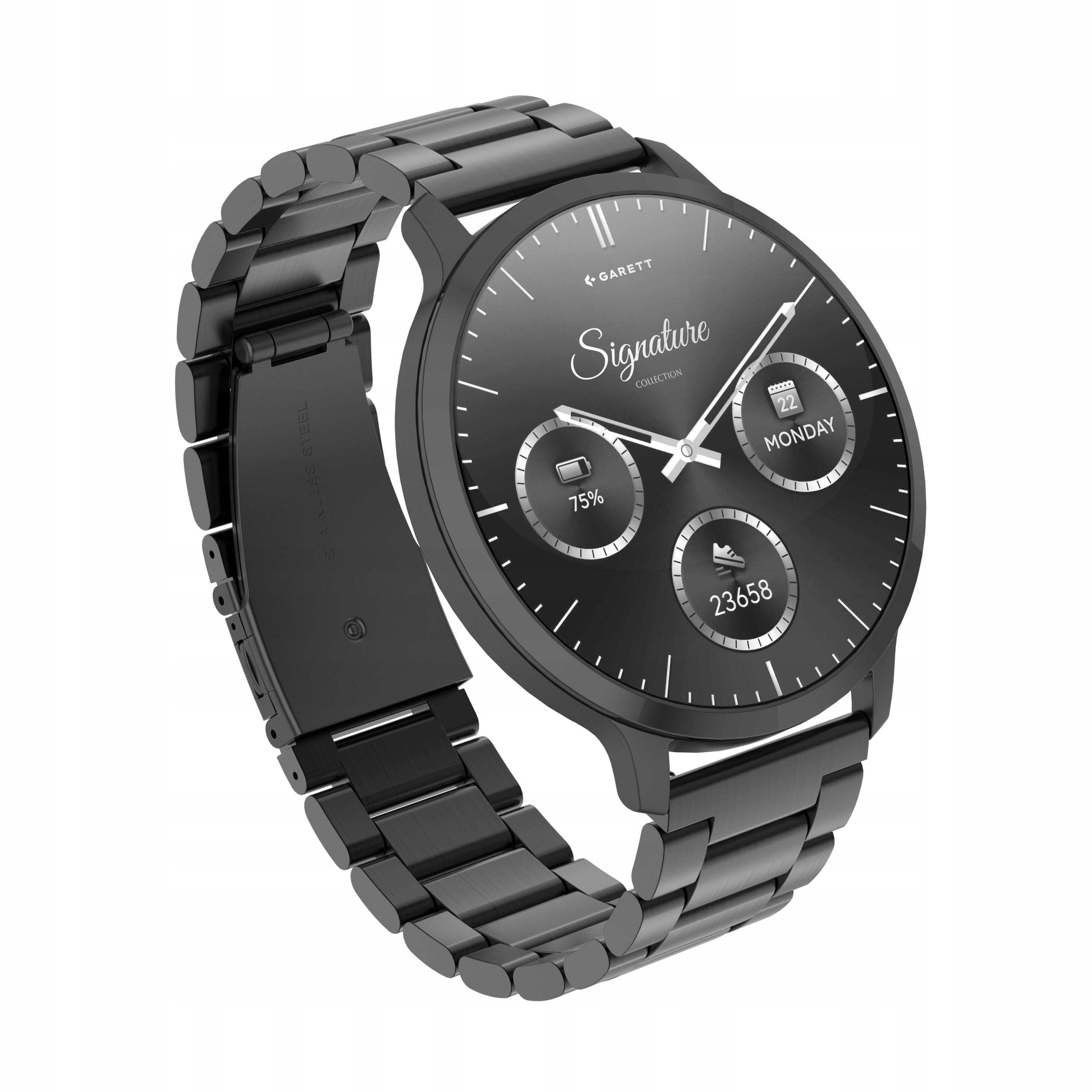 Smartwatch Garett Edge Black Solid AMOLED 1,73" Bluetooth Talk IP68 Packaging status original