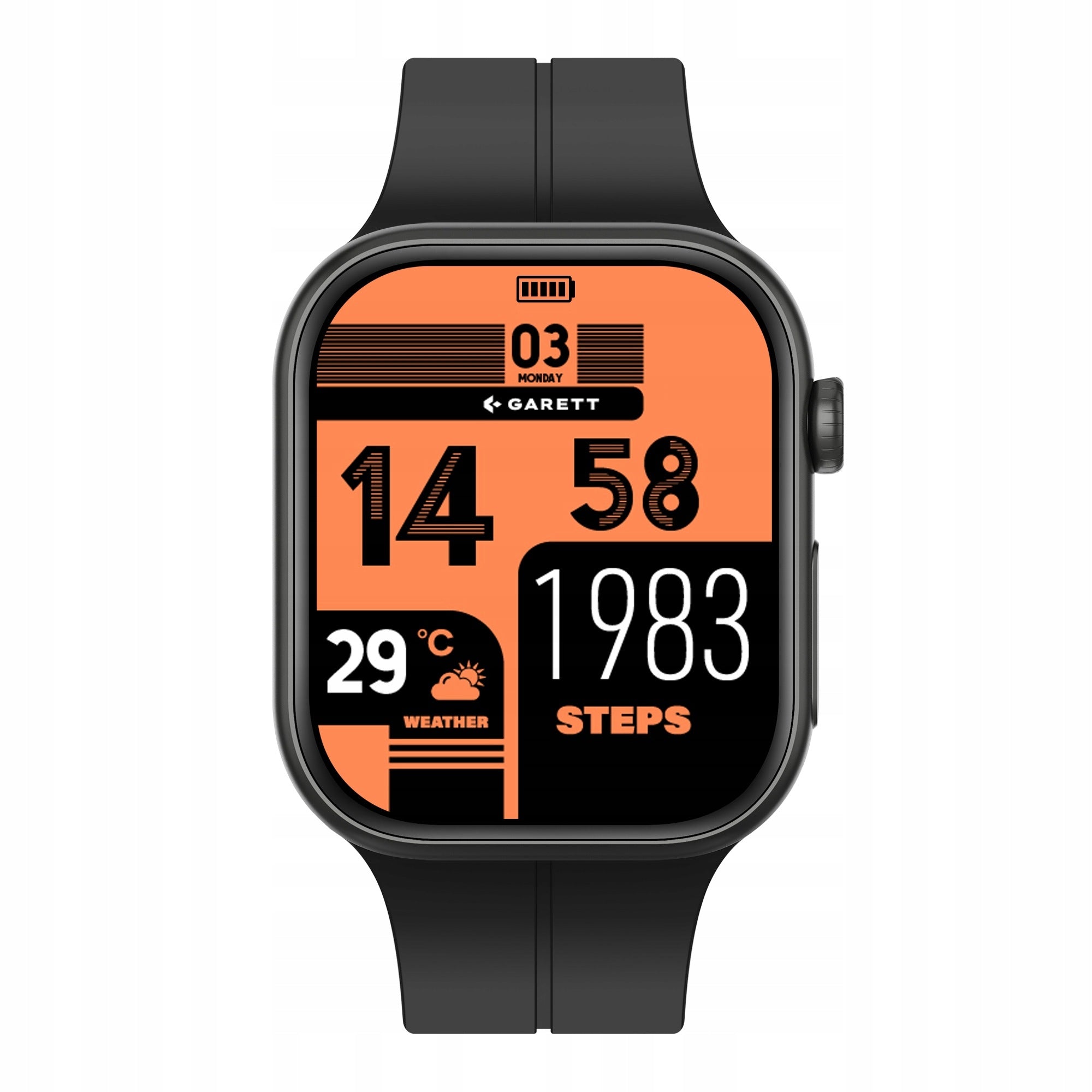 Smartwatch Garett Next AI 4G Black AMOLED GPS SIM SOS Android Brand Garett