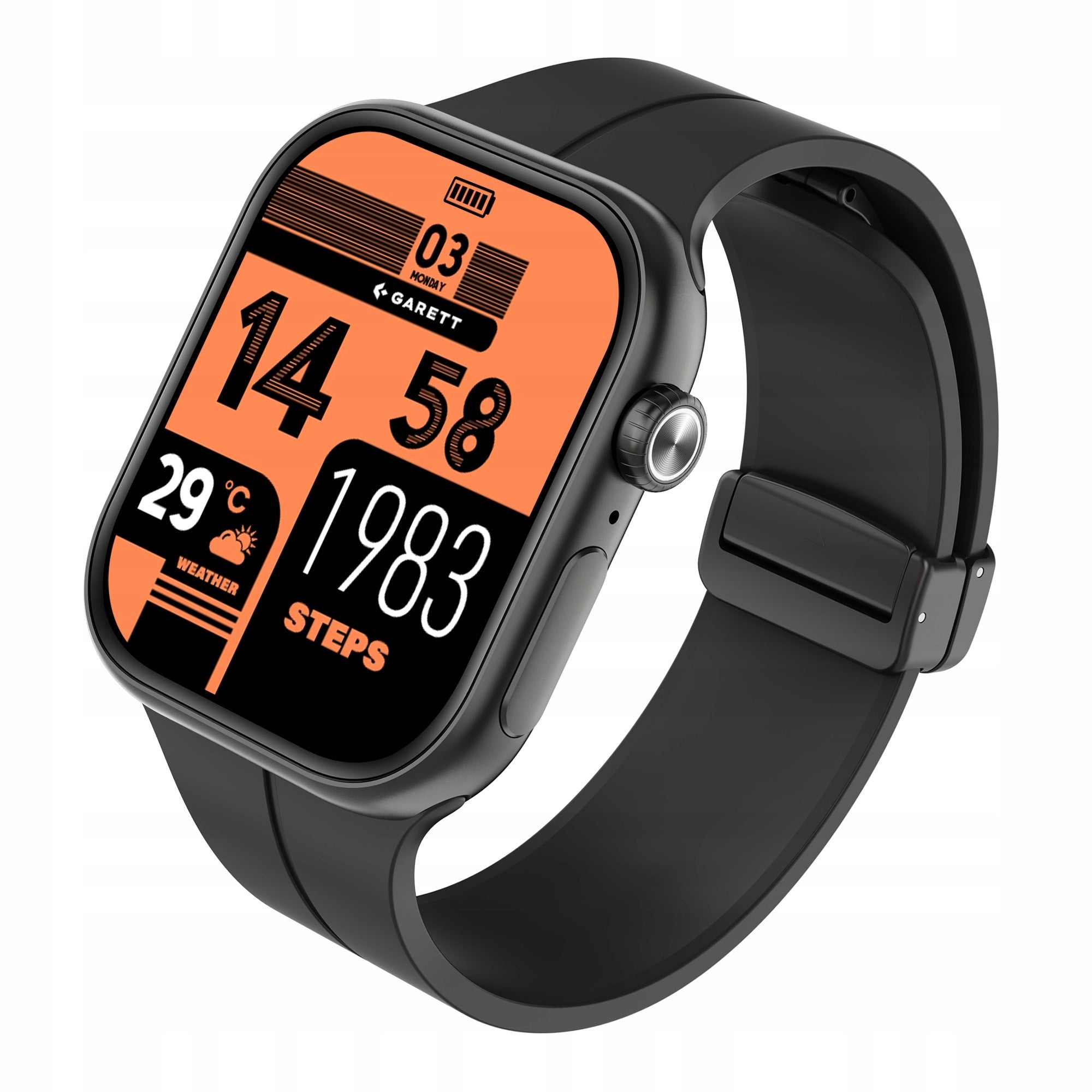 Smartwatch Garett Next AI 4G Black AMOLED GPS SIM SOS Android