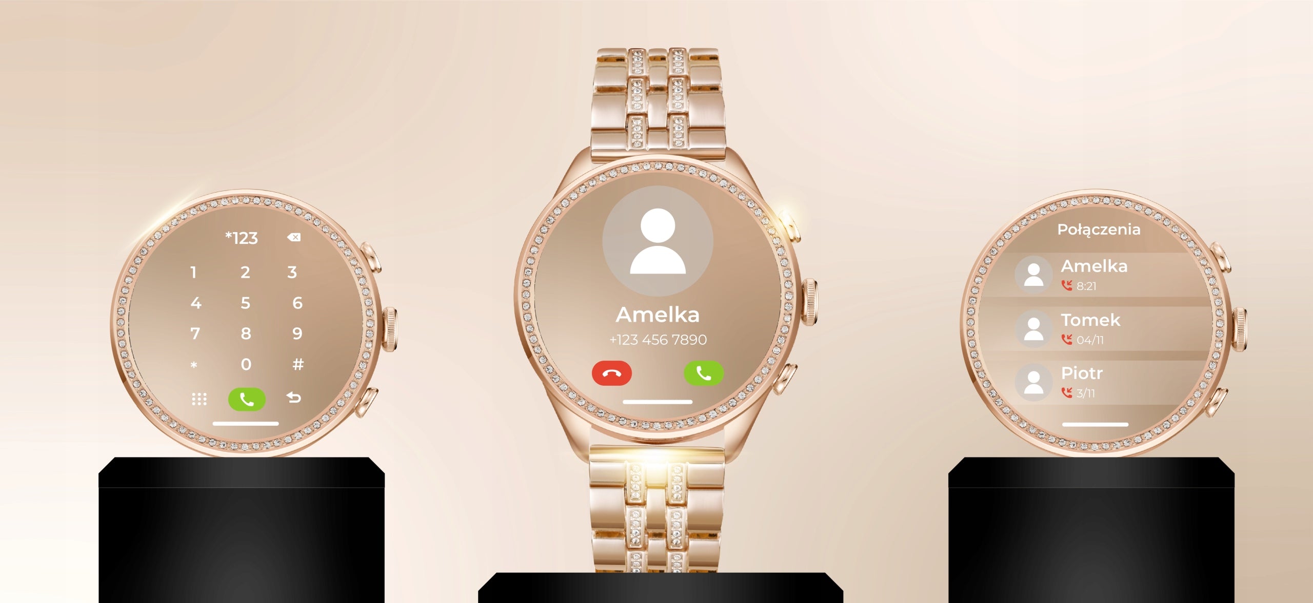 Smartwatch Women's Watch Talking Notifications Sport Gold For Women Packaging status original