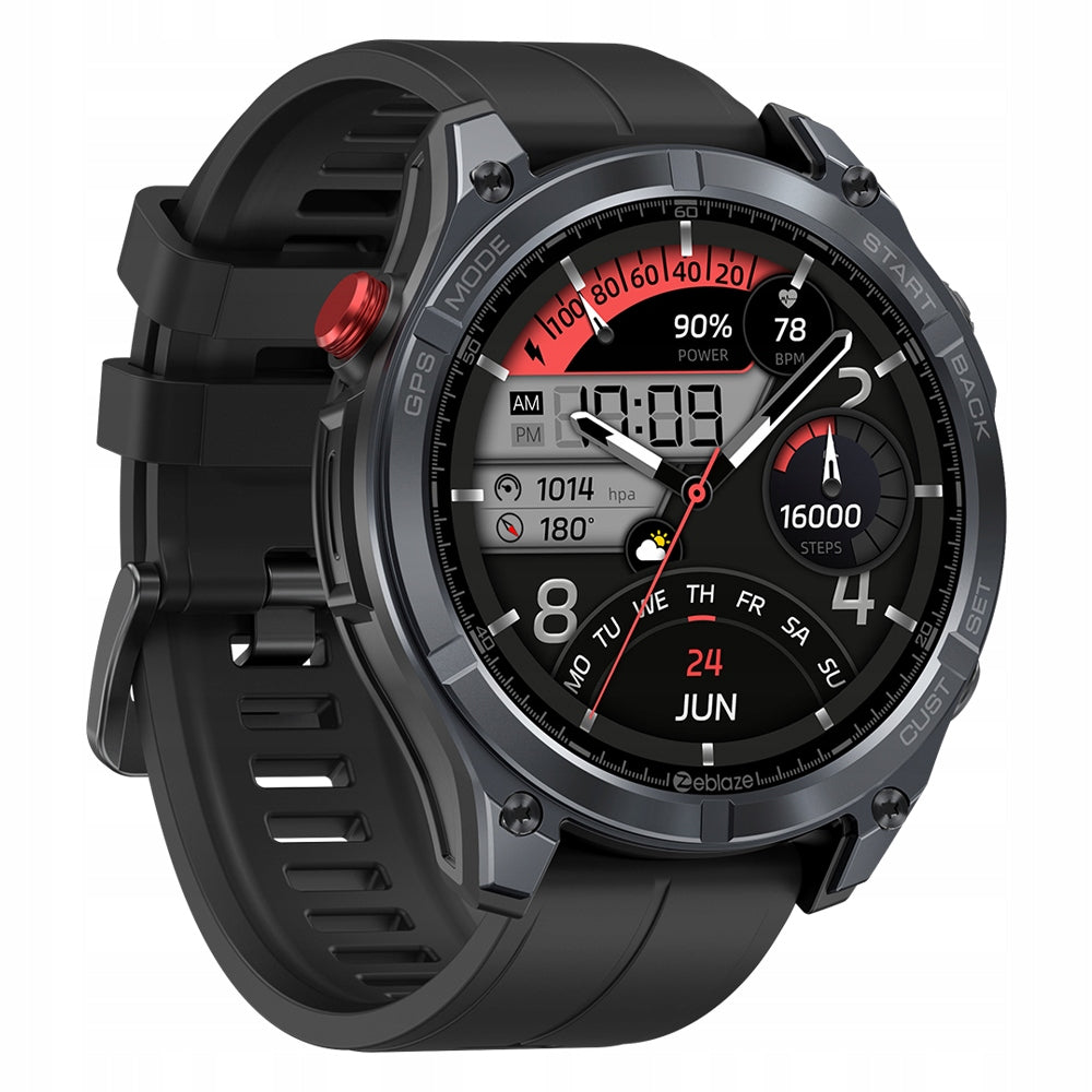 Smartwatch Zeblaze Stratos 4 Black GPS AMOLED Sport Waterproof 5ATM Brand Zeblaze