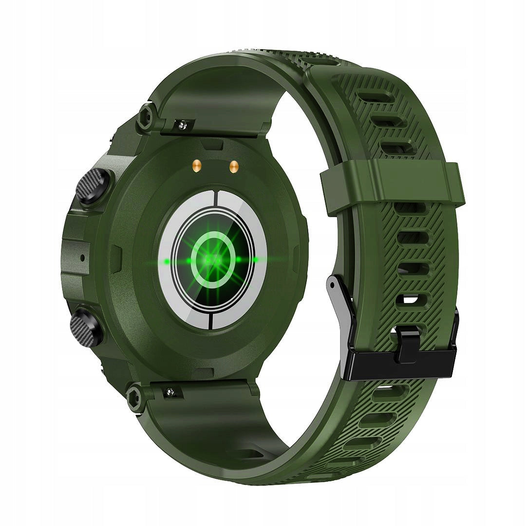 Smartwatch men's sports watch GlacierX Faron Green on the strap TRAINING EAN (GTIN) 5907339230557