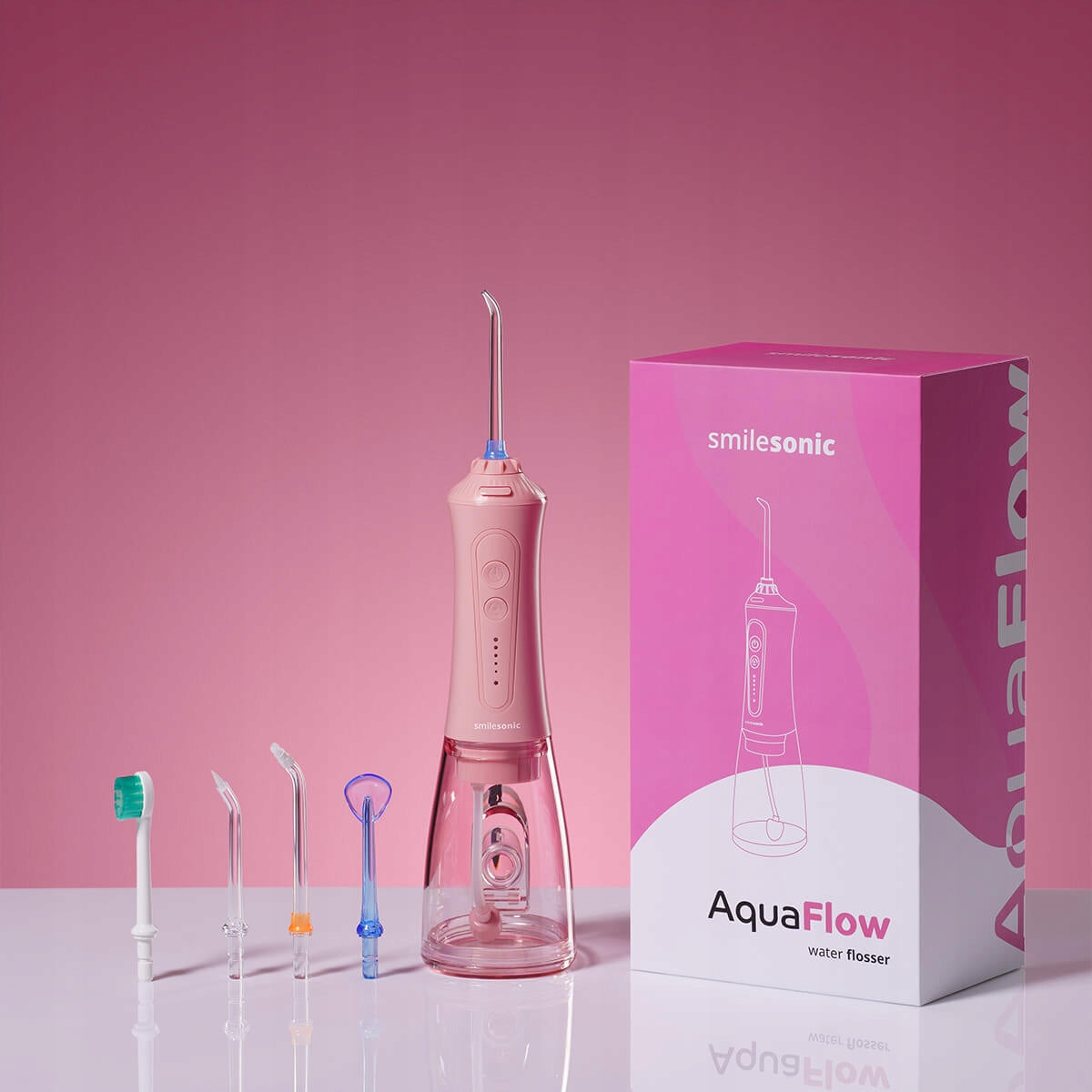 Smilesonic AquaFlow Pink Wireless Irrigator Pink Manufacturer code 5903933063300