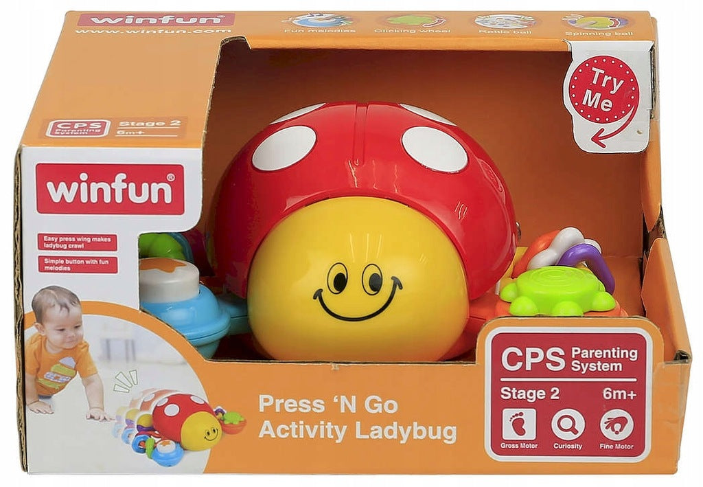 Smily Play Runaway Ladybug TOY CRAWLING Melodies rattle Packaging status original