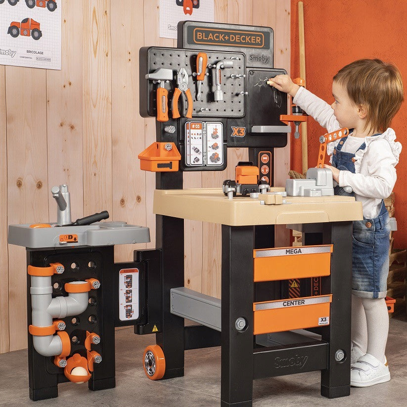 Smoby Mega Black & Decker Kids Workshop with Painting Zone Tools Manufacturer code 360726