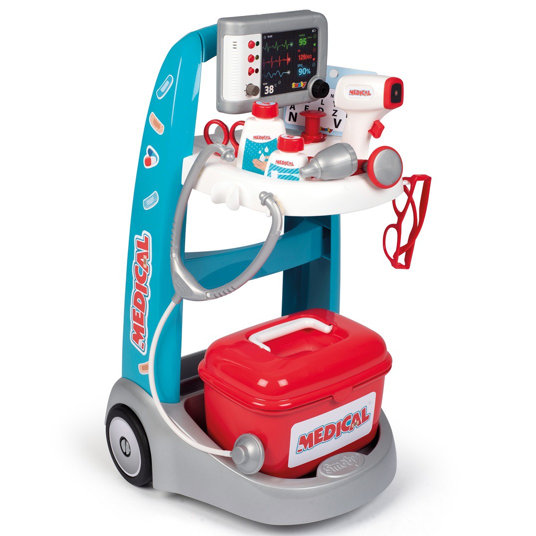 Smoby - electronic medicine trolley with accessories