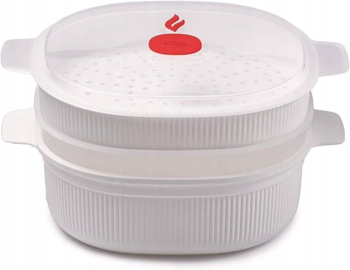 Snips Microwave Steamer 4L 2 Trays BPA Free Made in Italy Capacity 4 l