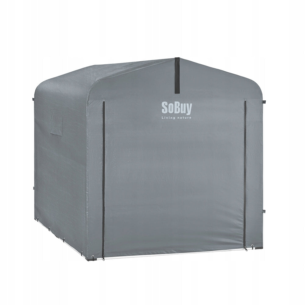 Sobuy UV Garden Tent Waterproof for 2 to 3 Bikes Storage KLS11-L-DG Number of side walls 3 walls