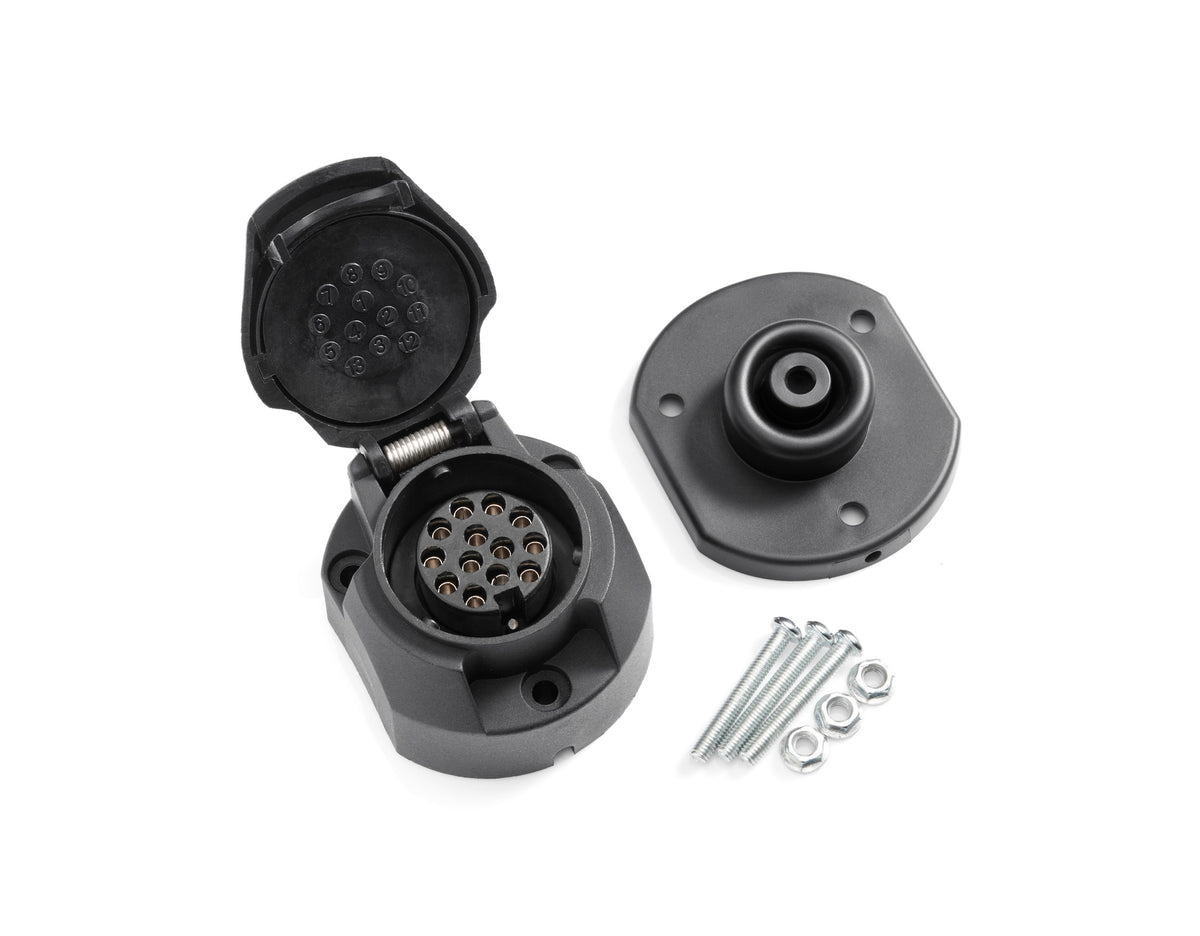 Socket 13 PIN BRINK with rubber cover 767019