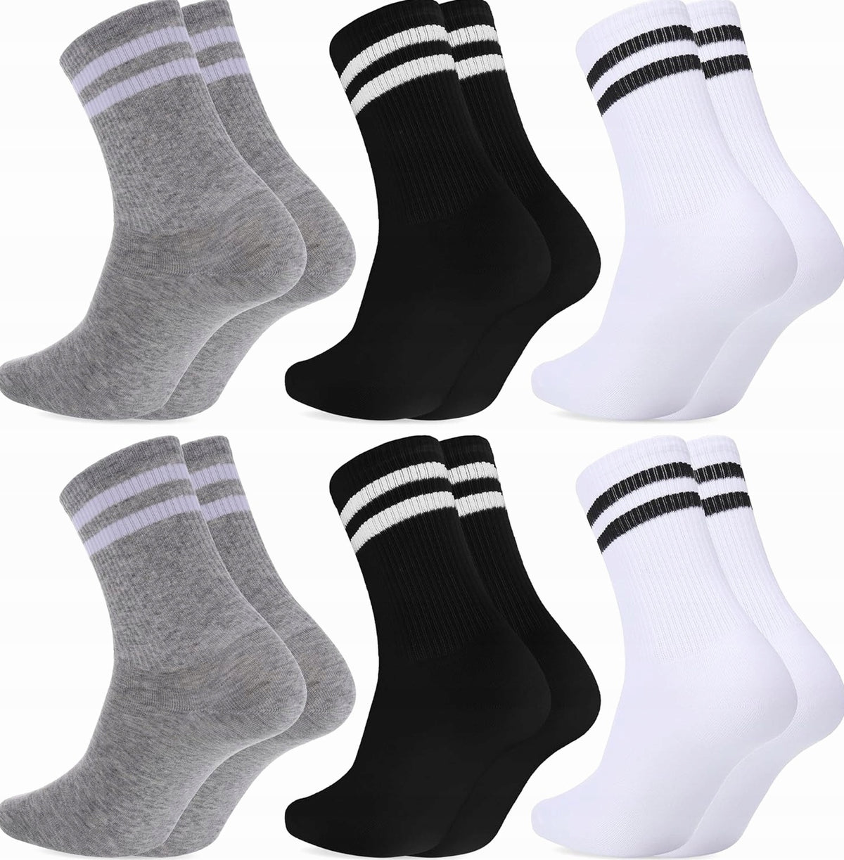 Socks 6 Pairs Women's Cotton Breathable Soft Comfortable Universal