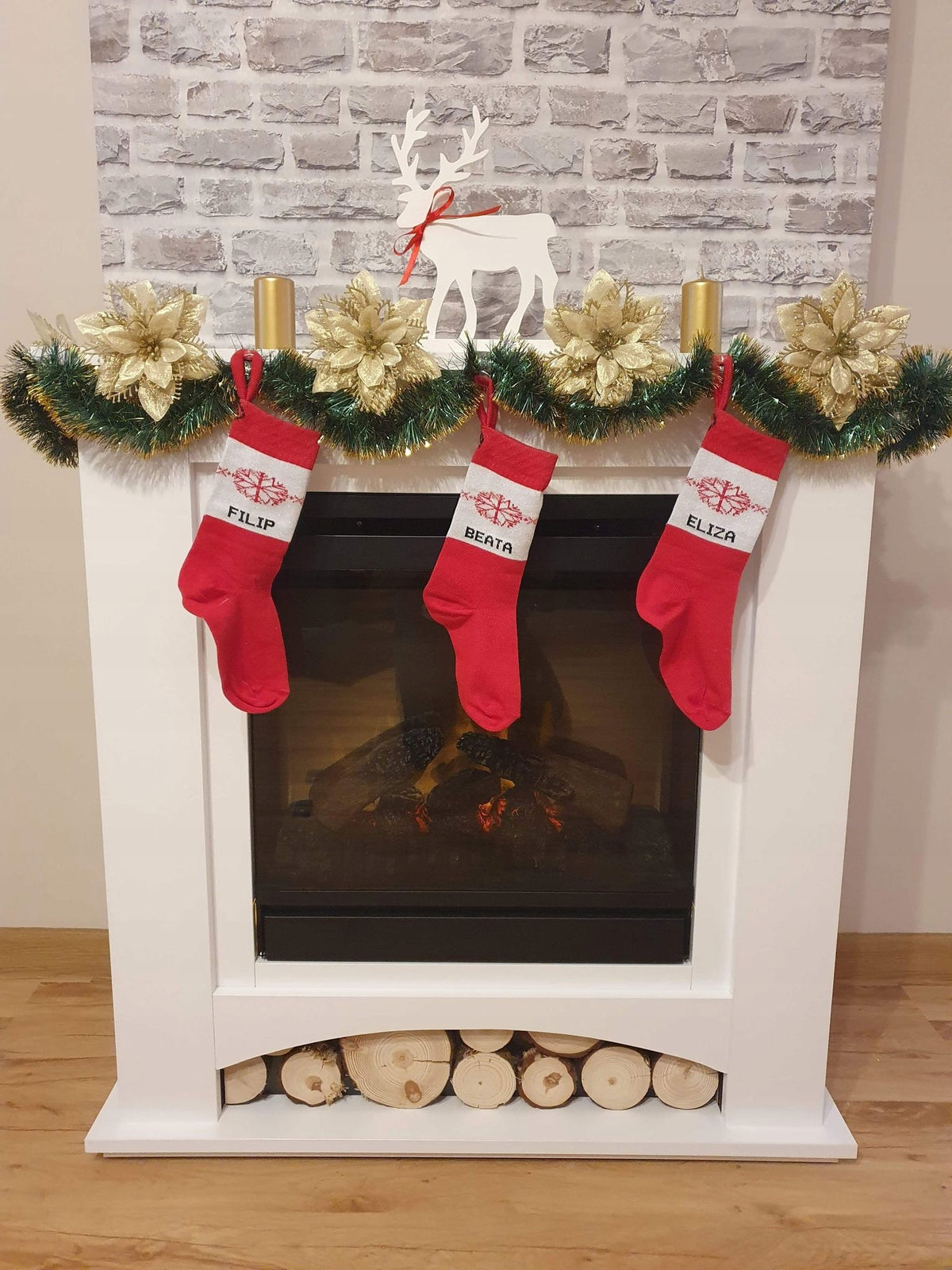 Socks with name for fireplace WIOLMAR