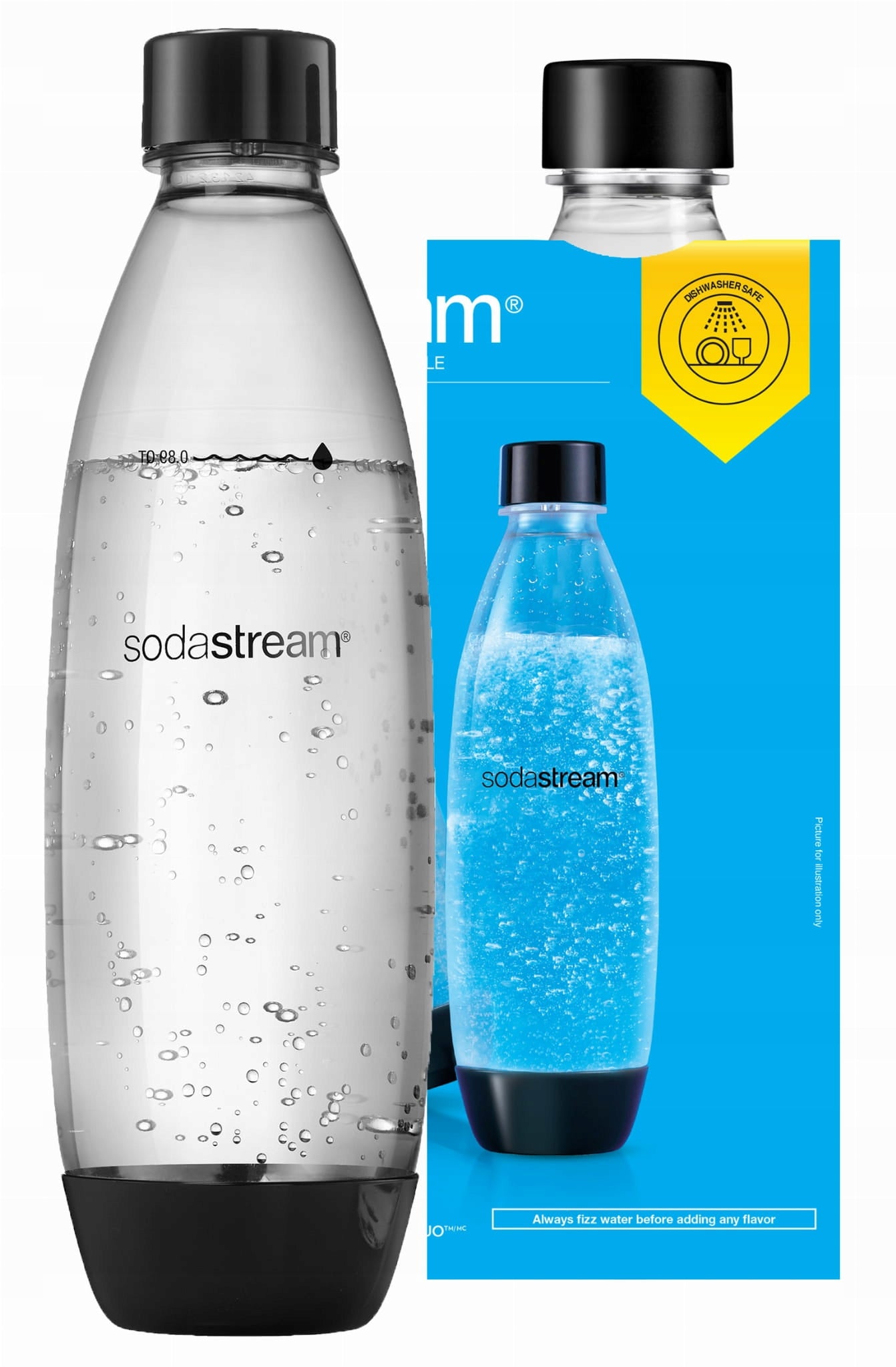 SodaStream FUSE 1L Water Bottle - Dishwasher Black