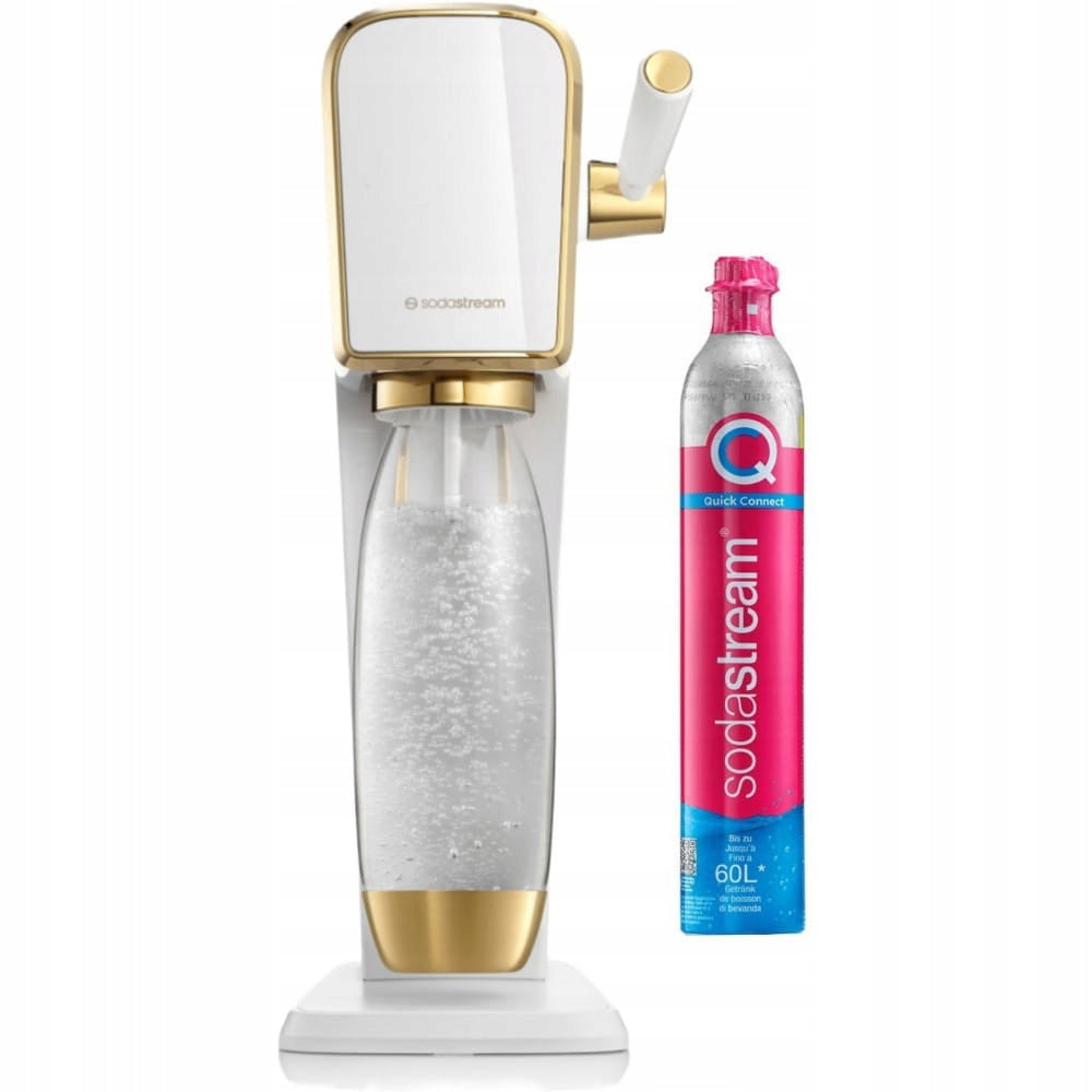 SodaStream Saturator Art Set + 1 L Bottle + White and Gold Cartridge Manufacturer code 1013511485