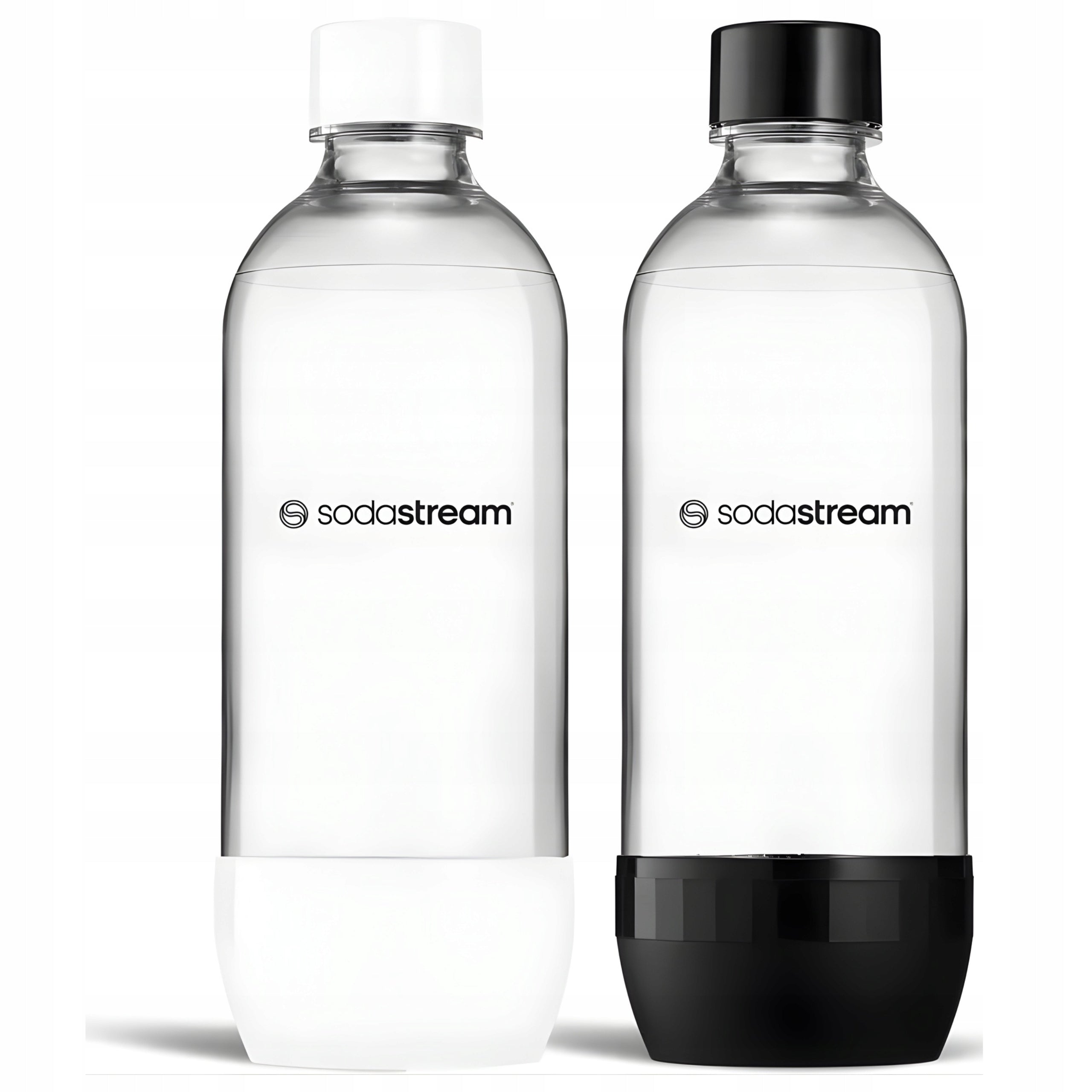 SodaStream Saturator Bottles 2x 1L Black/White Dishwasher Set Manufacturer code Butle 1L czarna biała