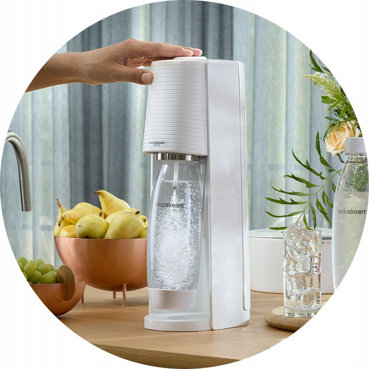 SodaStream Terra saturator set of 2 bottles 1 l + bottle 0.5 l + CO2 bottle Dominant color white