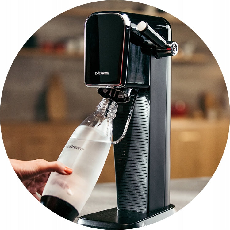 Sodastream ART carbonated water saturator + CO2 gas cartridge + 1L bottle Product weight with unit packaging 0.15 kg