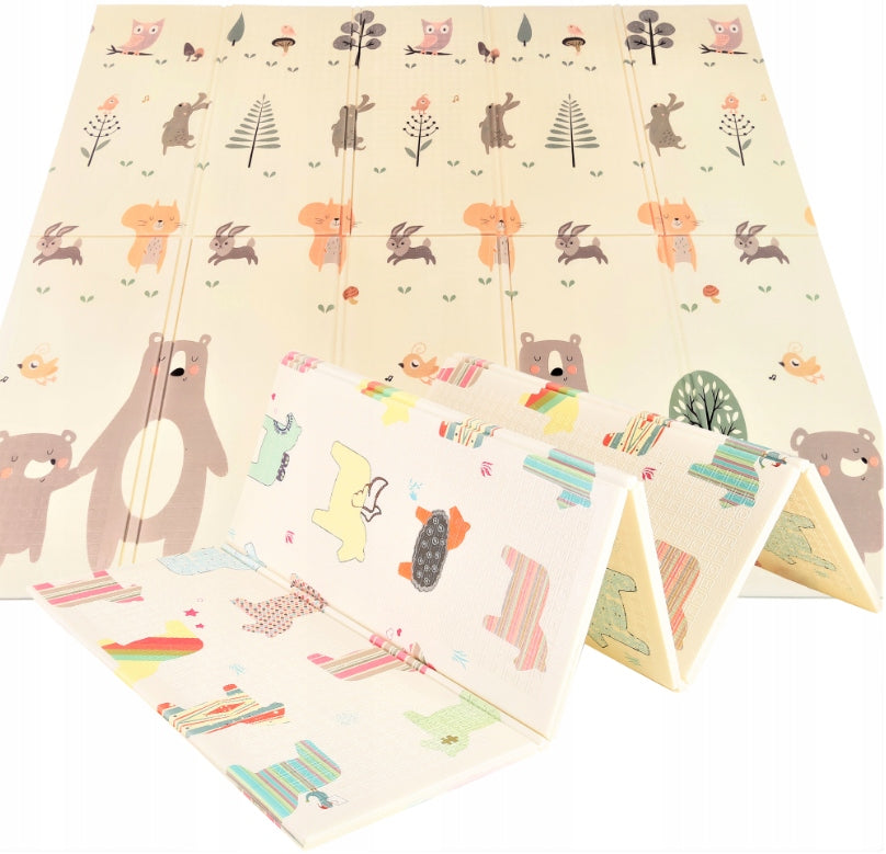 Soft Foam Mat Educational Double Sided Folding for Children 180x200 1cm