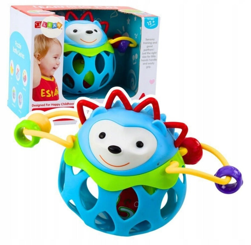 Soft Hedgehog Ball with Ratchet Blue