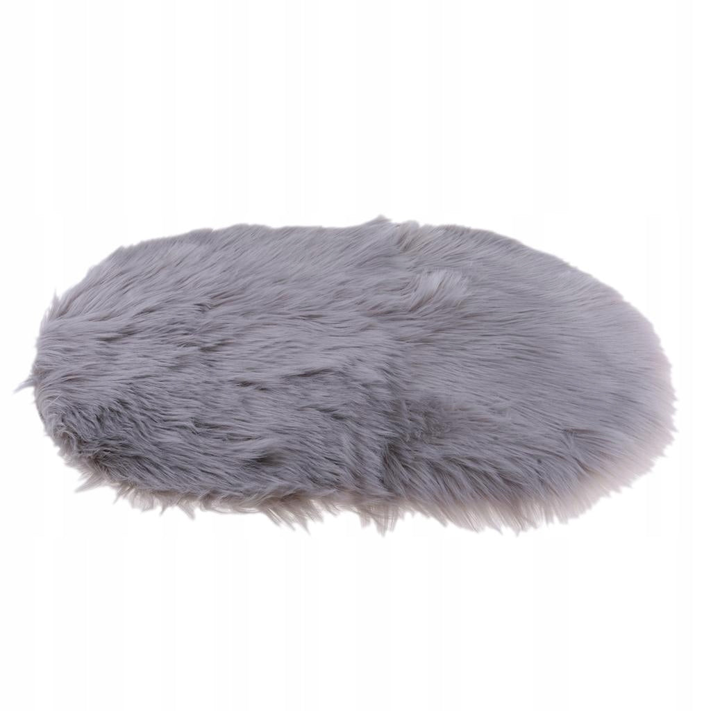 Soft Plain Skin Rug Washable Mat Small Rugs 40x60cm Gray