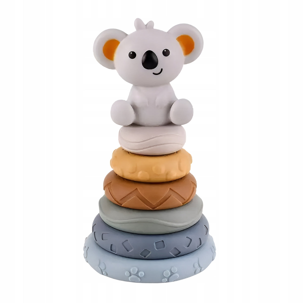 Soft Rubber Sensory Blocks Koala Tower Montessori Pyramid Brand Kruzzel