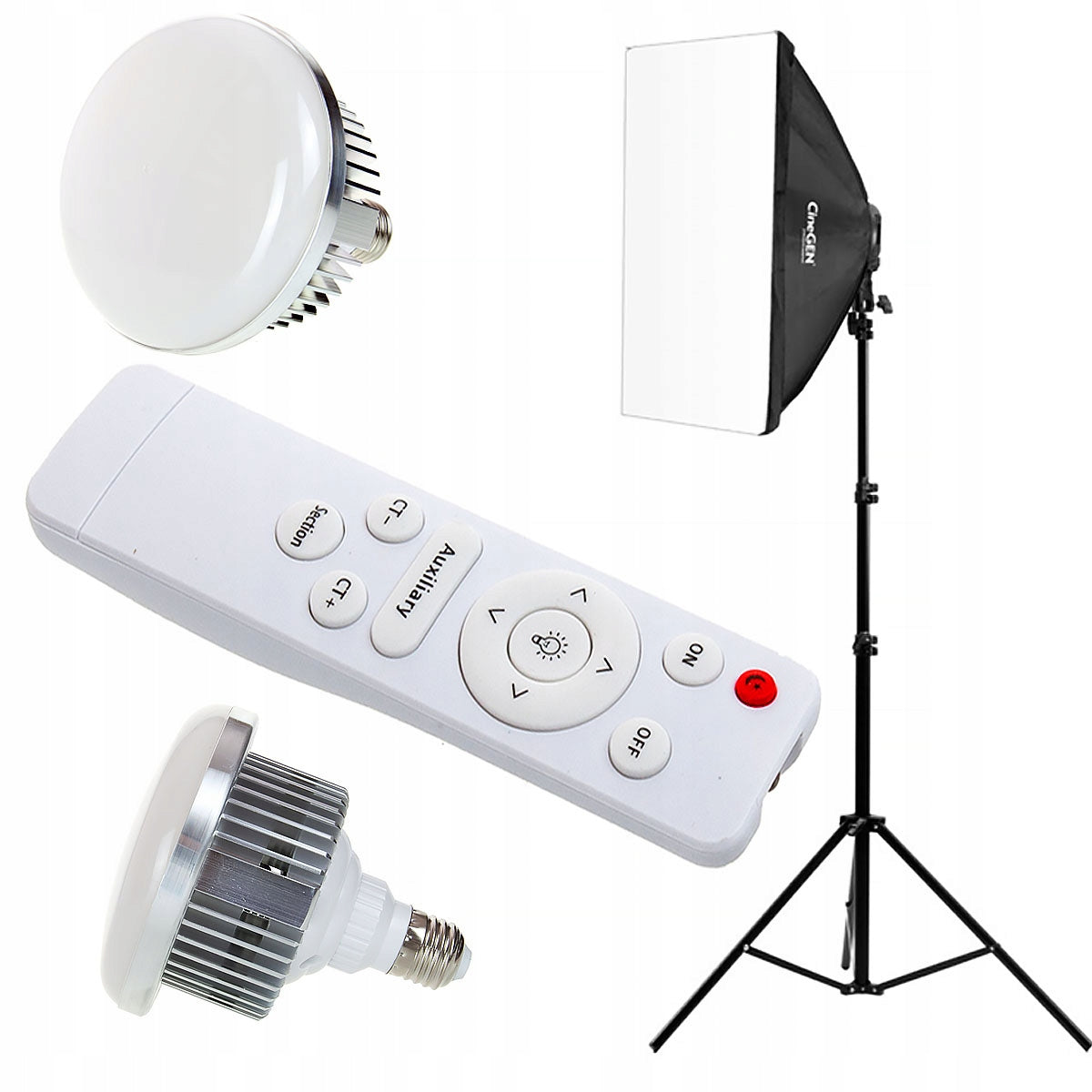 Soft box with remote control Lamp 40x60cm + 85W LED bulb