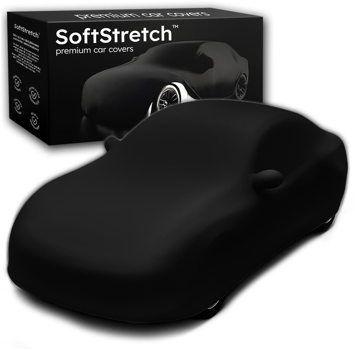 SoftStretch Universal Car Cover - Black