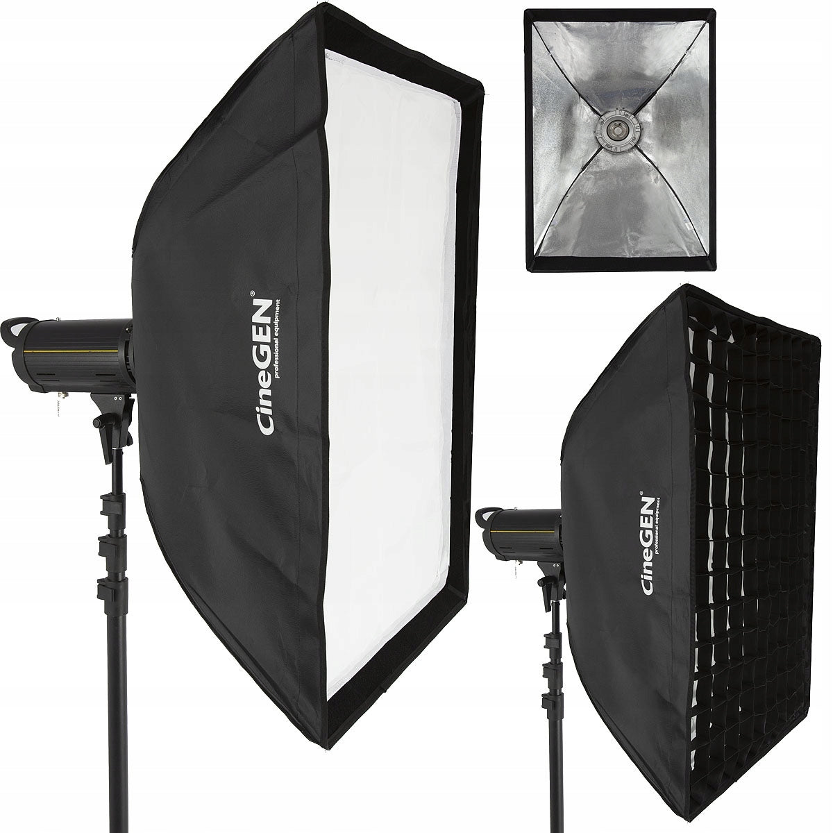 Softbox 60x90 cm with grid mount Bowens