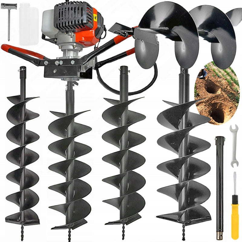 Soil Drilling Rig Diesel DRILL 5,20KM 3PCS DRILL 1X EXTENSION 50CM