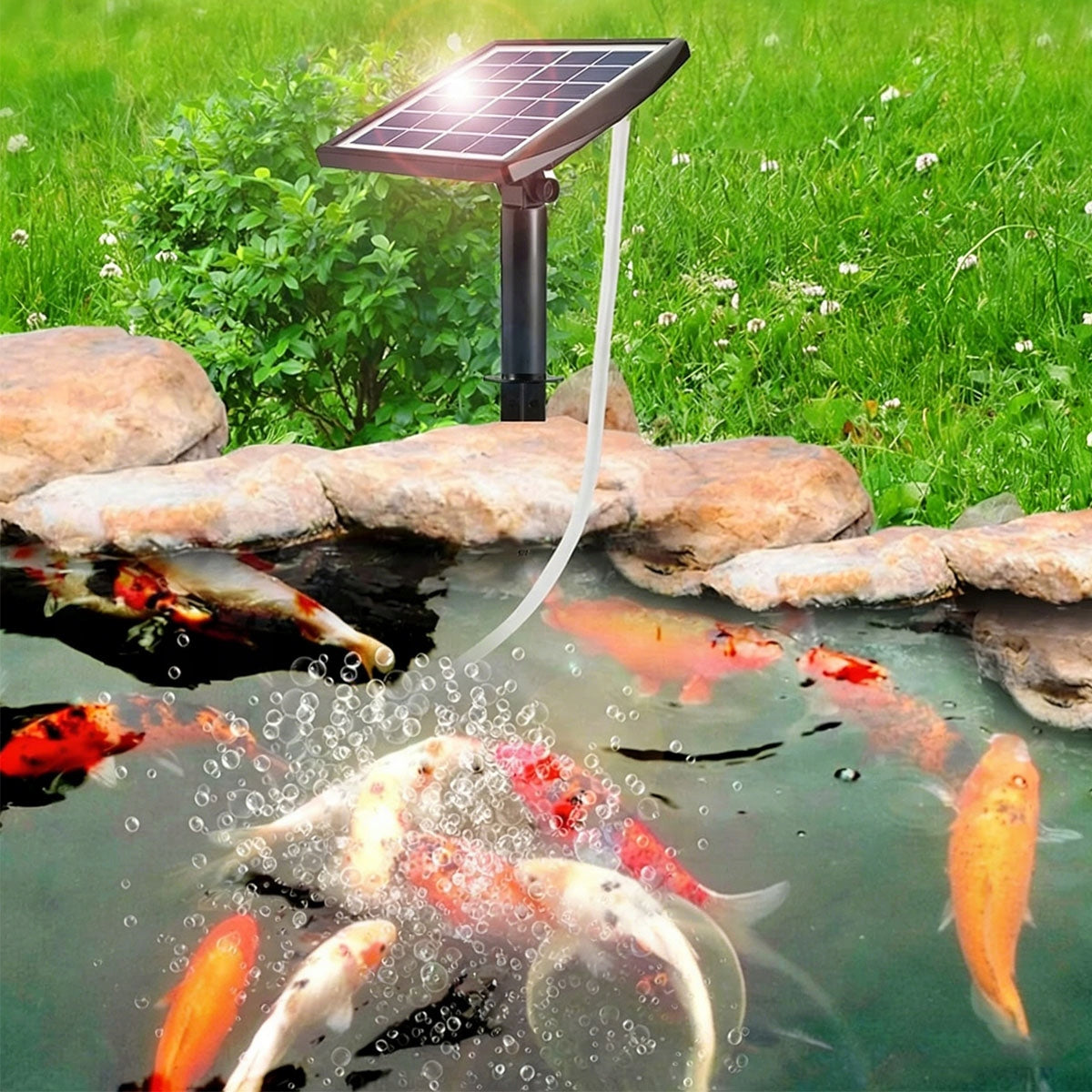 Solar Aerator Billing Eyelet Water Oxygenator Bubble 2W 6V Manufacturer no brand