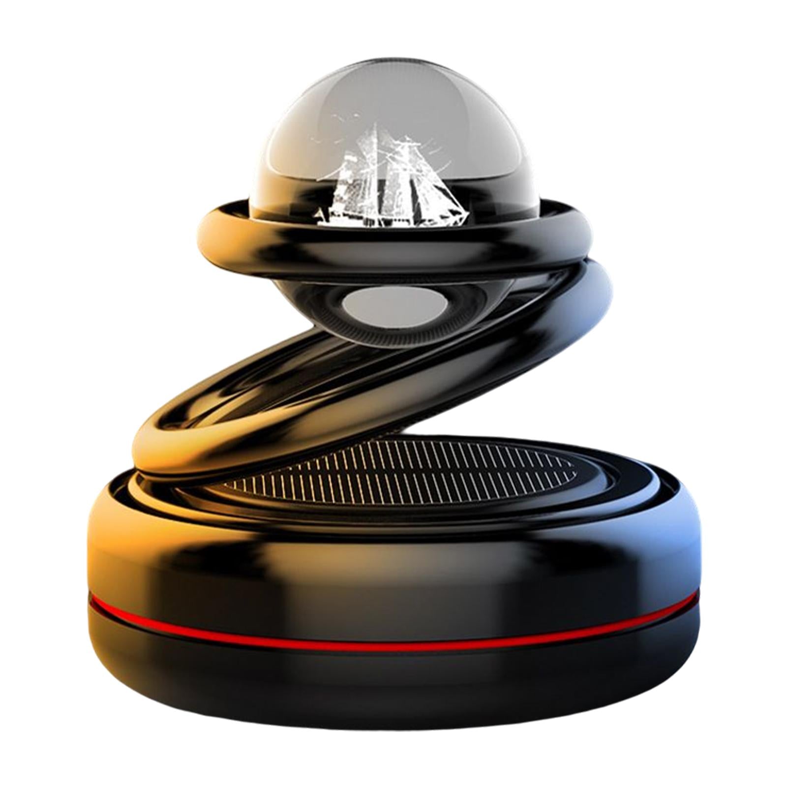 Solar Auto Air Freshener Car Diffuser C Black
