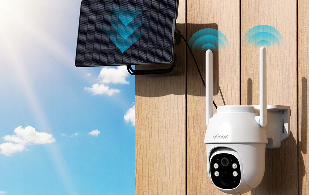 Solar Camera Outdoor Rotating GSM 3G 4G LTE SIM 2K 3MPx + 32GB CARD Packaging status original