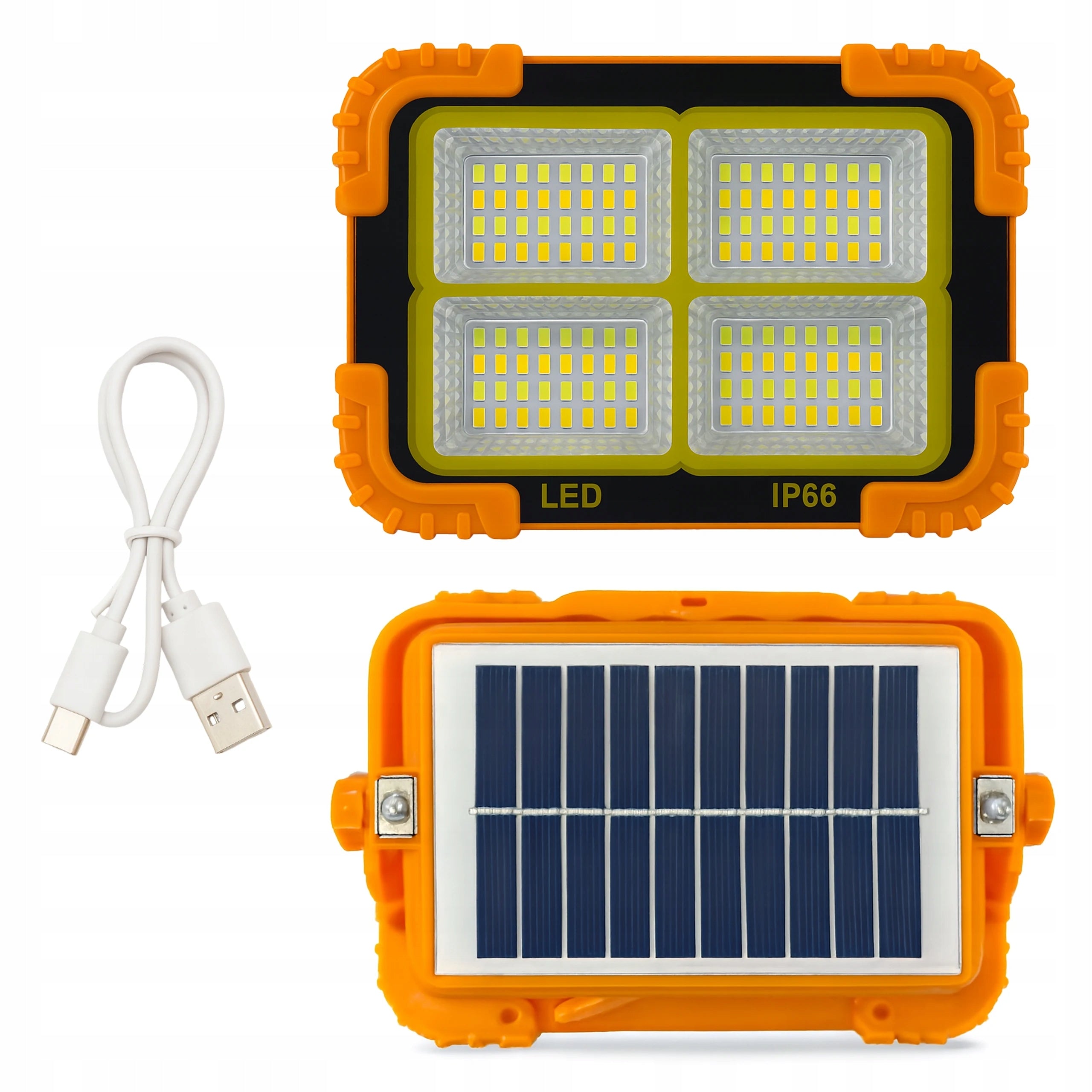 Solar Floodlight LED 12000mAh IP66 Waterproof Outdoor Headlight Packaging status original
