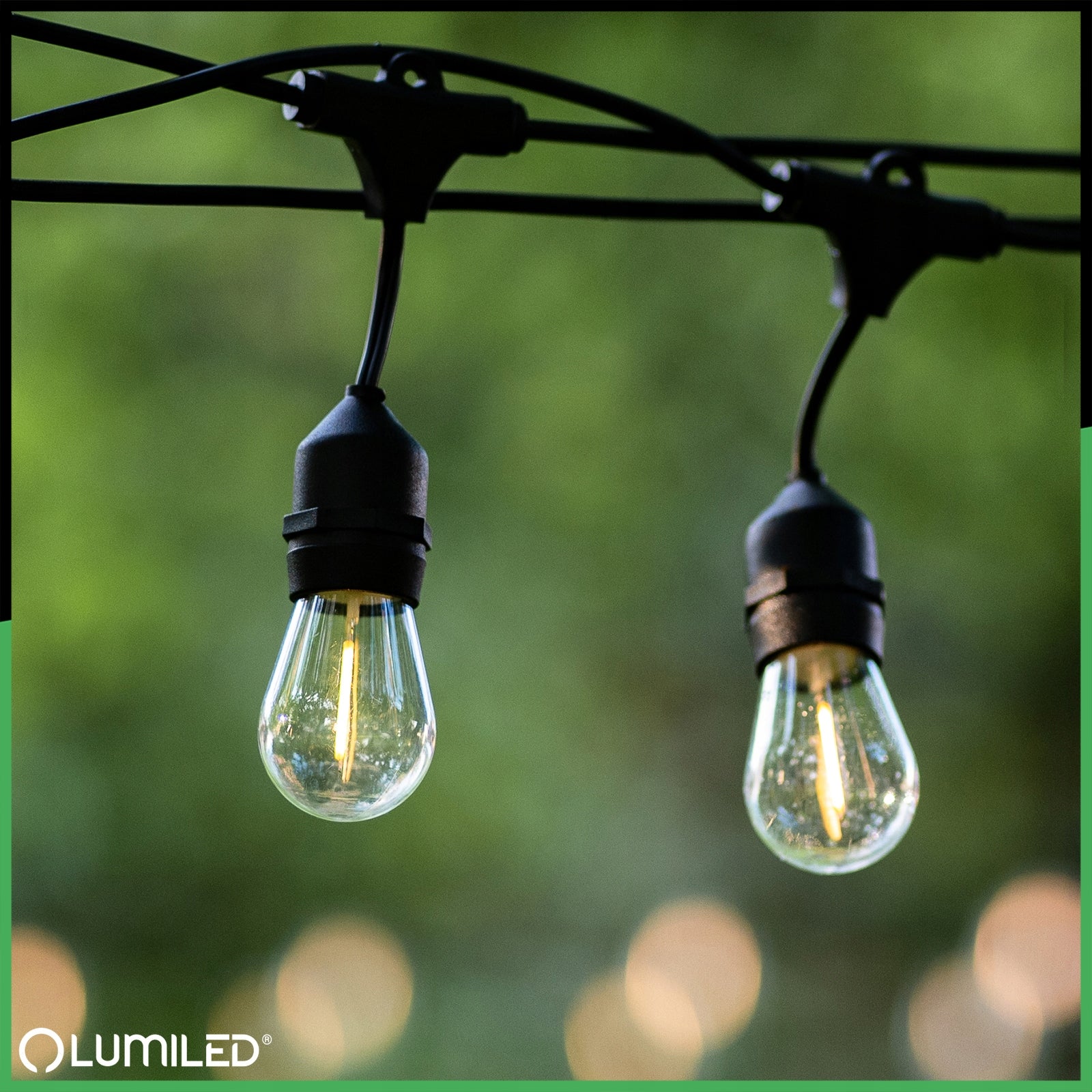 Solar Garden Garland Light 22 LED for Balcony Terrace 15m CHAIN PILOT Brand Lumiled