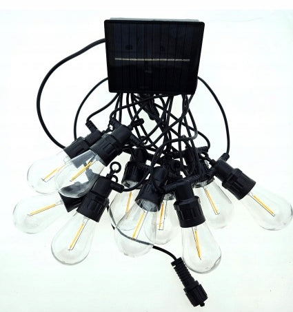 Solar Garden Garland Light 5M x 10 LED WATERPROOF WITH BULBS Packaging status original